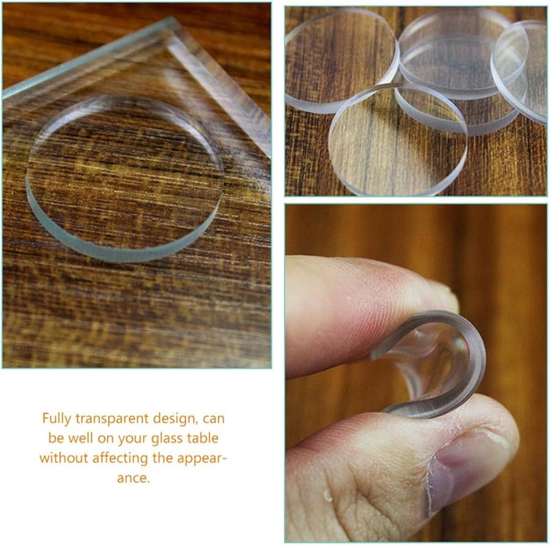 90 Pcs Clear Glass Tabletop Bumpers Furniture Spacers For Cabinets And Desks 3 Pack - Image 3